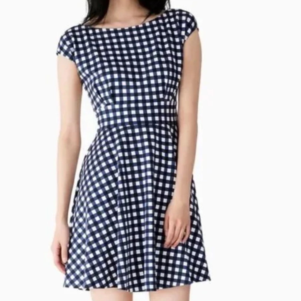 Kate Spade Gingham Ponte Fiorella Dress